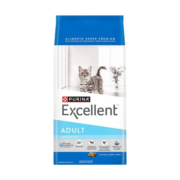Envase de Excellent Gato Adulto Pollo y Arroz 15 kg