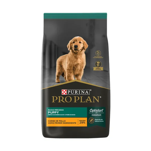 Envase de Pro Plan Cachorro Raza Mediana 15 kg