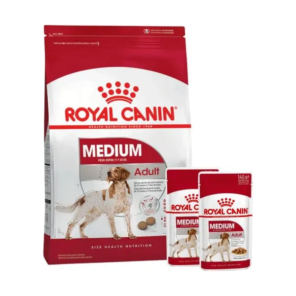 Envase de Royal Canin Medium Adult 15 kg